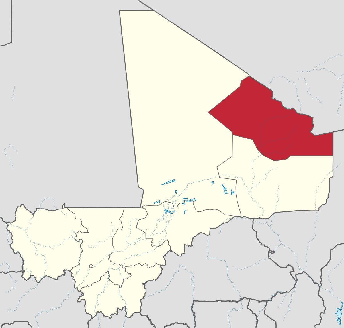 Χάρτης της kidal Μάλι
