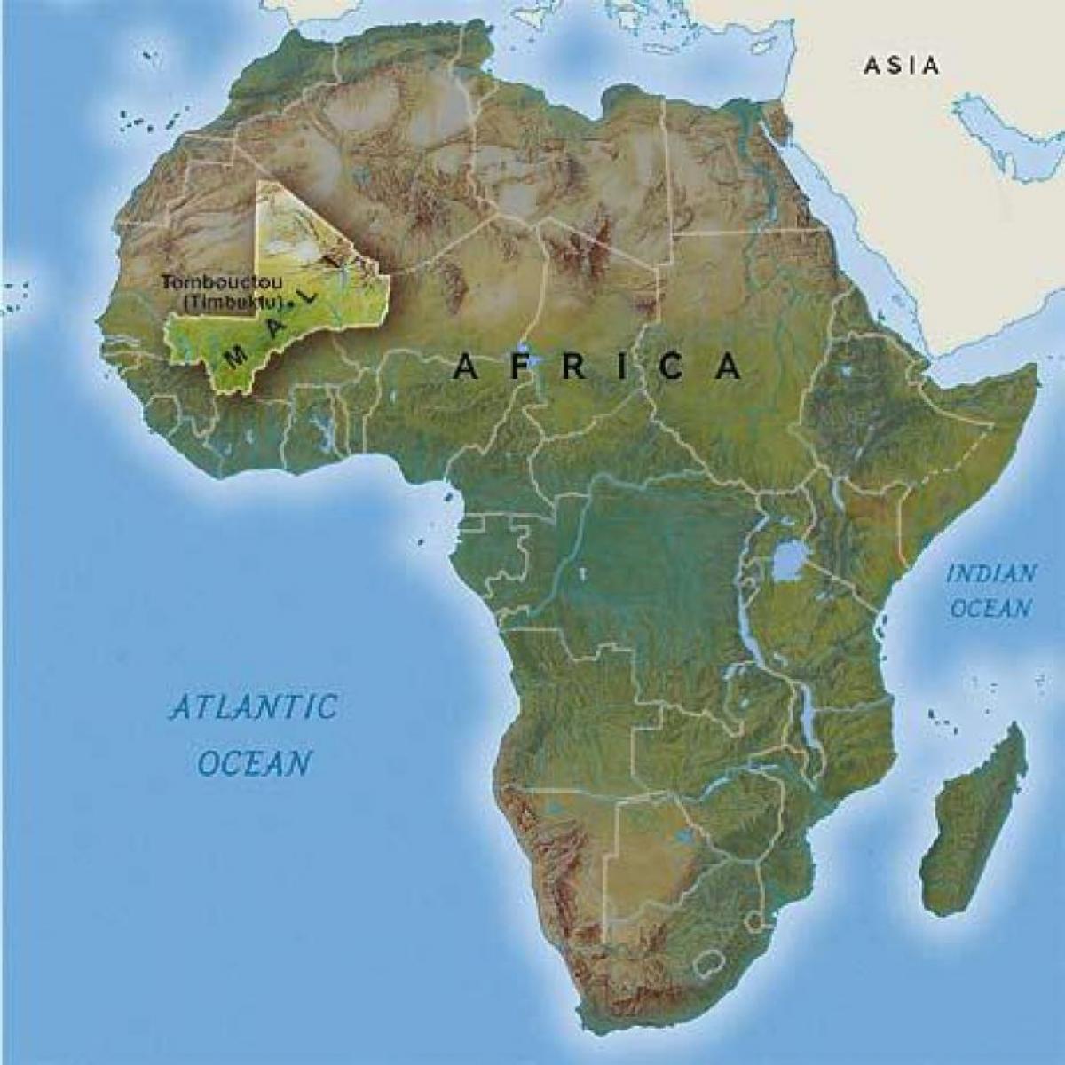 τιμπουκτού του Μάλι χάρτης