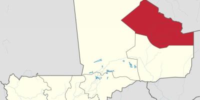 Χάρτης της kidal Μάλι