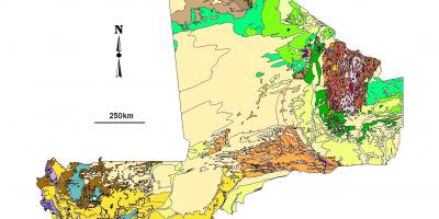 Χάρτης του Μάλι ορυχεία χρυσού